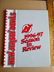 1996-97 New Jersey Devils Season in Review Hockey Media Guide Martin Brodeur