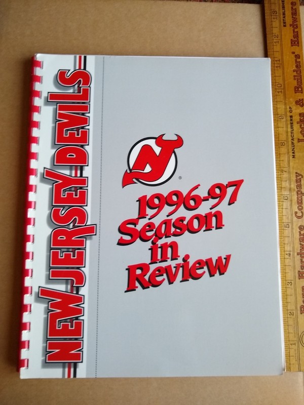 1996-97 New Jersey Devils Season in Review Hockey Media Guide Martin Brodeur