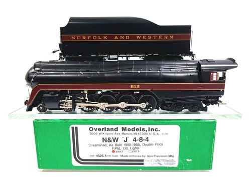 Overland OMI N&W J 4-8-4 Steam Norfolk & Western #612 HO Latón Modelo #4526.1 | Zustand: New: Other (See Details)