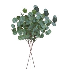 XZJMY 4 Pack Artificial Eucalyptus Stems Leaves 37.4" long Faux Eucalyptus Br...