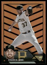Chase De Jong 2023 Topps Update Orange and Black Foil Pittsburgh Pirates #US297