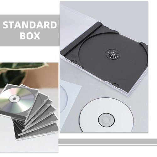 10 Pcs Plastic CD Disc Box Case Organizer Display Cases Jewel Container - Afbeelding 11 van 12