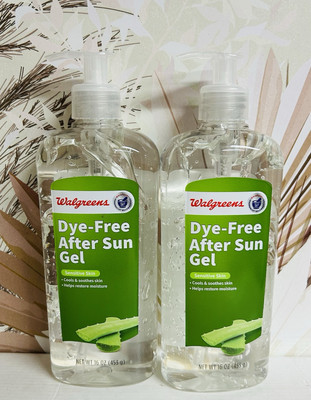 2-Pack Dye-Free After Sun Gel 16 fl oz Each ~ Sensitive Skin