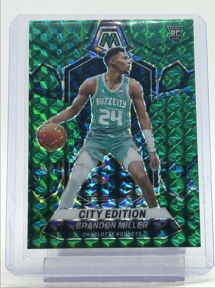 BRANDON MILLER 2023-24 MOSAIC CITY EDITION ROOKIE GREEN PRIZM RC Q2756
