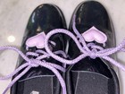 Dr. Martens Oxfords black galaxy shimmer patent *pink laces & hearts size 5.5-6 — photo 4