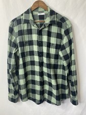 Sonoma Men  s Green  Black Checkered Flannel Shirt Size Medium Warm Layering