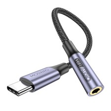 Hi-Fi USB Type-C to 3.5mm Adapter - Nylon Braided, Plug Play Audio Solution
