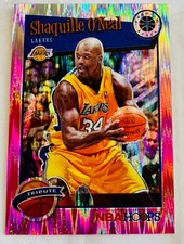 Shaquille O'Neal 2019-20 Panini NBA Hoops Premium Stock Tribute Pink Prizm /25