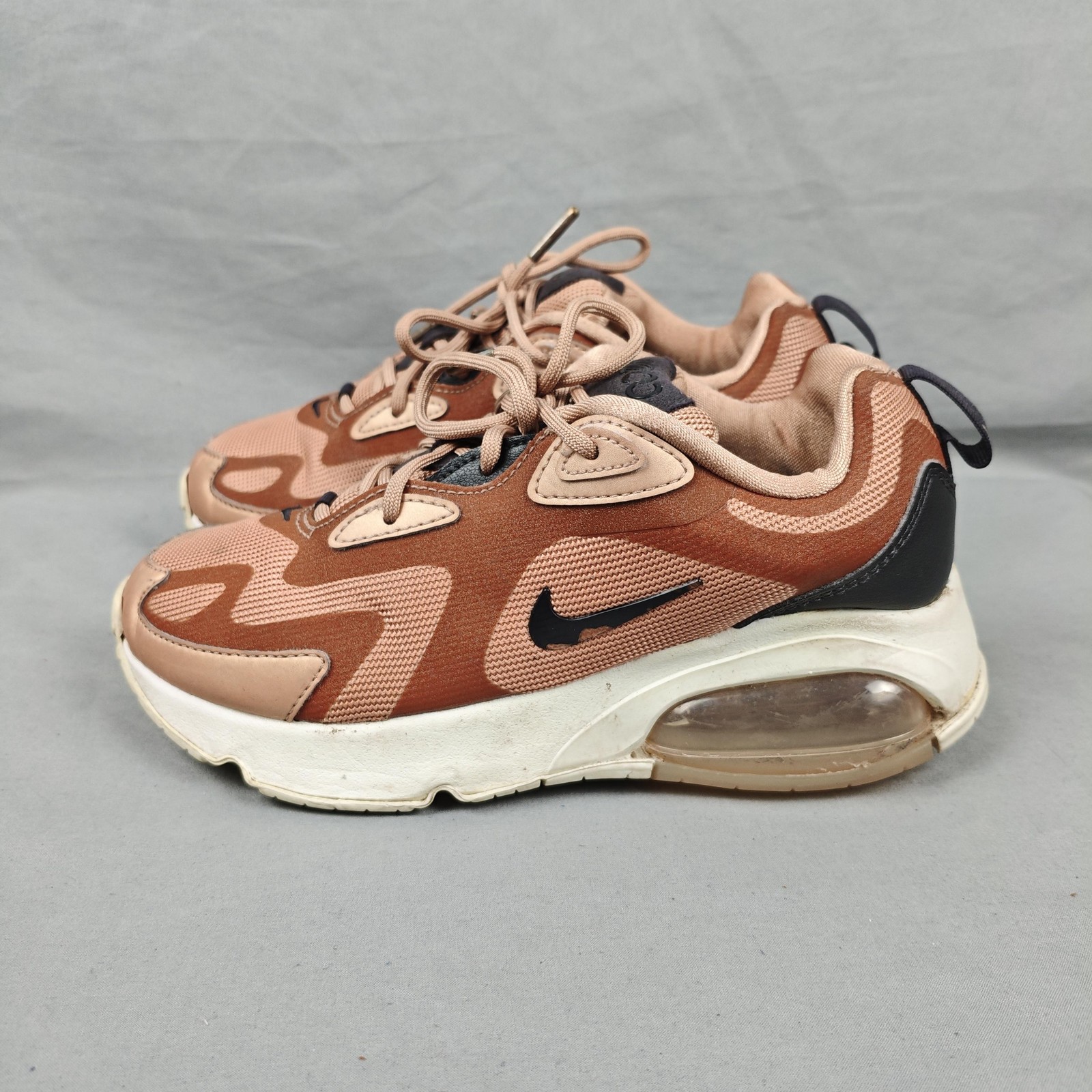 Nike Air Max 200 Shoes Womens Size 6.5 Brown Tan Running Sneakers CT1185-900