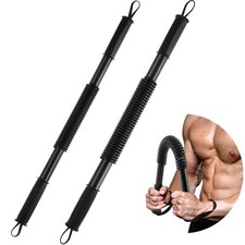 2 Pcs Power Twister Bar Upper Body Exercise for Chest 12-44 Lbs 45-110 Lbs ...