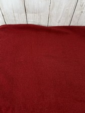 Dark Red Terry Cloth Polyester Blend Fabric 1.5 yards 58" Wide Unbranded Low Nap