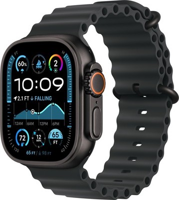 APPLE Watch Ultra 2 (2024) 49 mm Titangehäuse Oceanband Schwarz MX4P3FD/A B-WARE