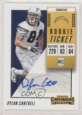 2018 Contenders Rookie Ticket/Rookie Ticket Variation Dylan Cantrell Auto 4l6