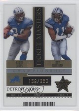 2005 Leaf Rookies & Stars Championship 159/250 Kevin Jones Roy Williams #TM9 0o9