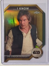 2024 Topps Chrome Star Wars Han Solo ILY-8B Endor Bunker Gold Die-Cut /50