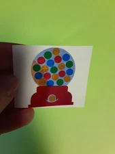 vintage 80's hambly studios mylar gumball machine sticker module