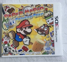 Paper Mario Sticker Star Nintendo 3DS CIB Complete Works Clean Case Tested