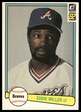 1982 Donruss #425 Eddie Miller Atlanta Braves