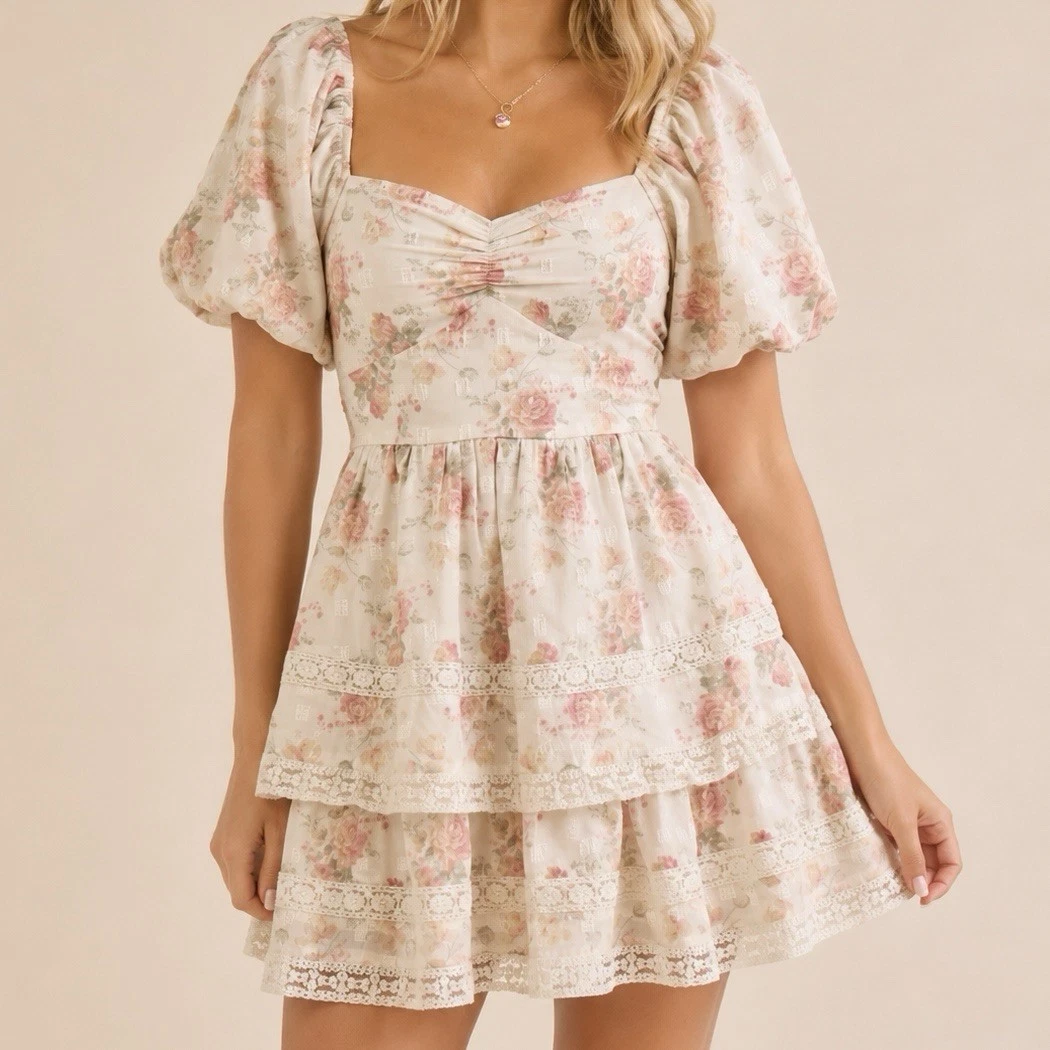 alterd state dresses White Linen Strapless Dress w/ Bow feminine silhouette SheridanRossi on LTK