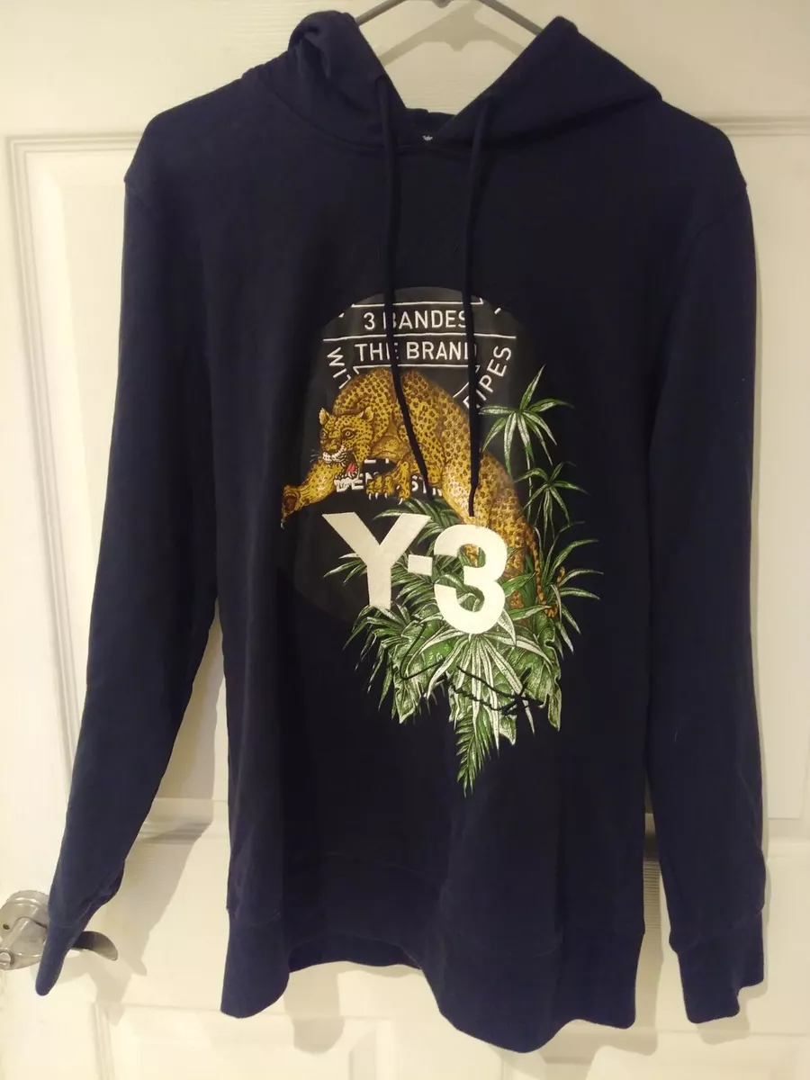 Y 3 Yohji Yamamoto Leopard Print Hoodie M Adidas y3 eBay