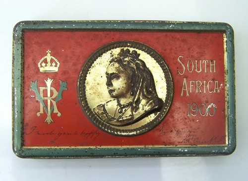 BOER WAR 5 CLASP EAST SURREY QSA MEDAL & VICTORIA 1900 CHRISTMAS CHOCOLATE TIN - Picture 17 of 24