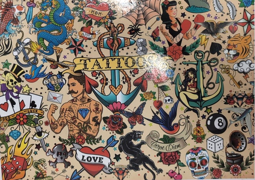TATTOOPALOOZA 1500 PEICE BUFFALO JIGSAW PUZZLE - Picture 3 of 3