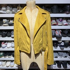 Forever 21 Mustard Biker Jacket