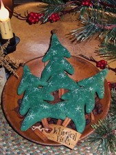 Primitive Patti's Ratties Whimsical Pine Christmas Ornies Paper Pattern 253