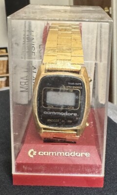 Vintage CBM  Commodore International Amiga  LCD Digital Watch  1980 RARE New