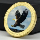 US National Bird Bald Eagle Animal Commemorative Medal Golden Challenge Coin