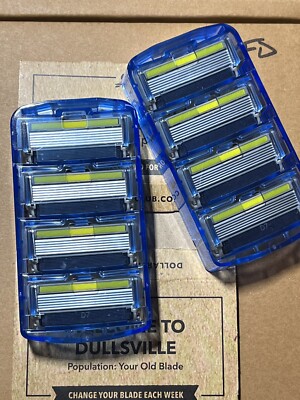 8 DOLLAR SHAVE CLUB  RAZORS ''EXECUTIVE'' 6 BLADE (2 PKS OF 4 CARTRIDGES) GENUINE