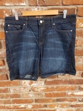 Gap Bermuda Dark Wash Shorts Denim Women's Blue Cuffed. Size 14.