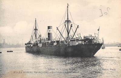 COMPAGNIE NAVIGATION MIXTE~PAQUEBOT EL DJEZAÏR-1~F.C.M. LA SEYNE / MER