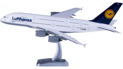 1:200 36CM Hogan Lufthansa AIRBUS A380 Passenger Aircraft ABS Plastic Model