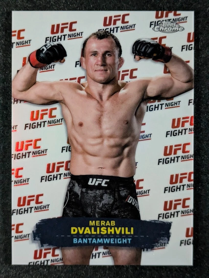2024 Topps Chrome UFC MMA MERAB DVALISHVILI UFC Fight Night SSP Case Hit #UFN-11