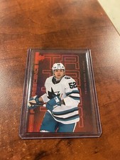 Tristen Robins 2023-24 Upper Deck Series 2 Fluorescence Red RC Card #F-5