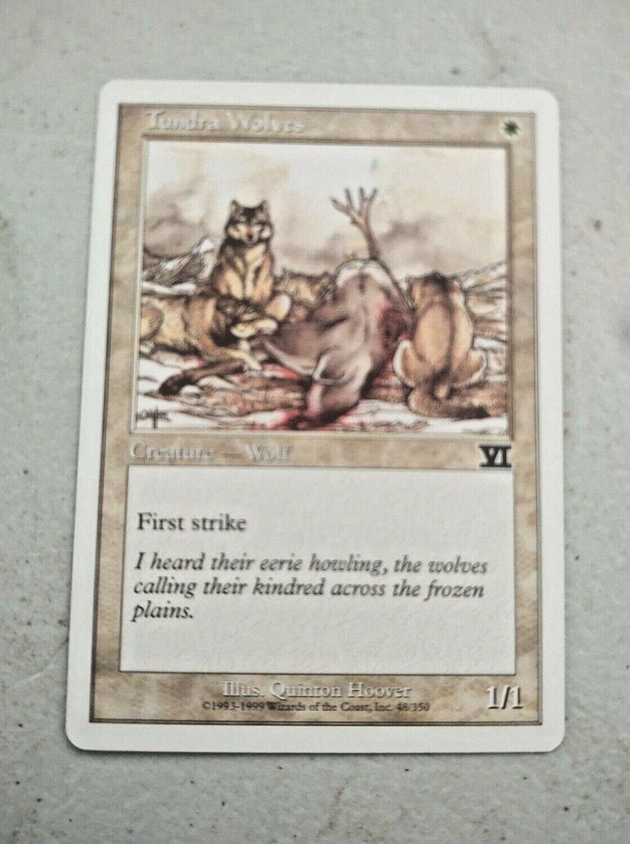 MTG Tundra Wolves Sixth Edition Regular Common - Premium NOS