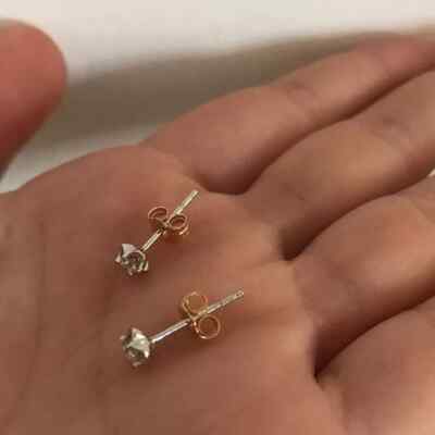 14K Gold Ohrring Rückseiten gelb Ohrverschluss für Ohrstecker (3 Paar)