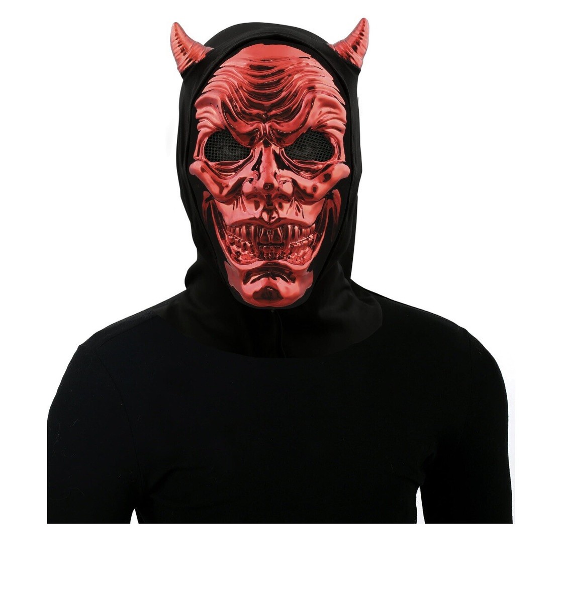 Metallic Devil Horn Headband Adult Red Metallic Devil Horn Headband Adult Red