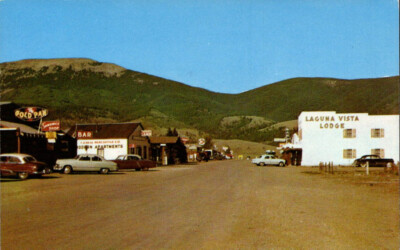 VTG 1953 PC THE VILLAGE OF EAGLE NEST NM THE MAIN DRAG TEICH ARCHIVES MINT
