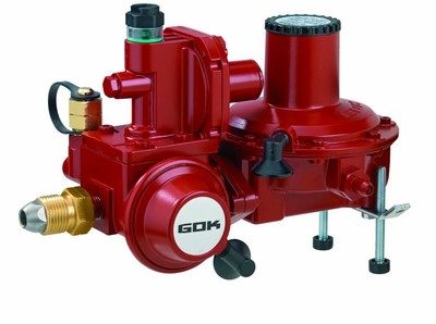 GOK Gas Behälterregler Kombination 6kg/h - TYP BHK 052 Gasregler Tank Regler