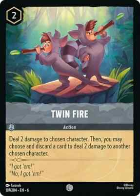 Twin Fire 197/204 Common Cold Foil NM Lorcana DNA GAMES