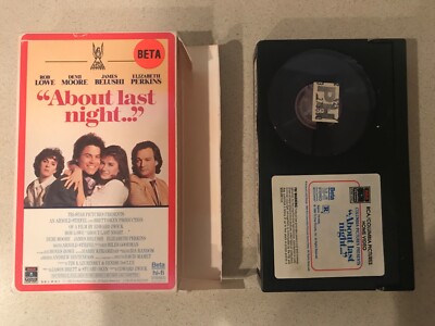 About Last Night... (BETA, 1987, RCA Sideload) Rob Lowe, Demi Moore