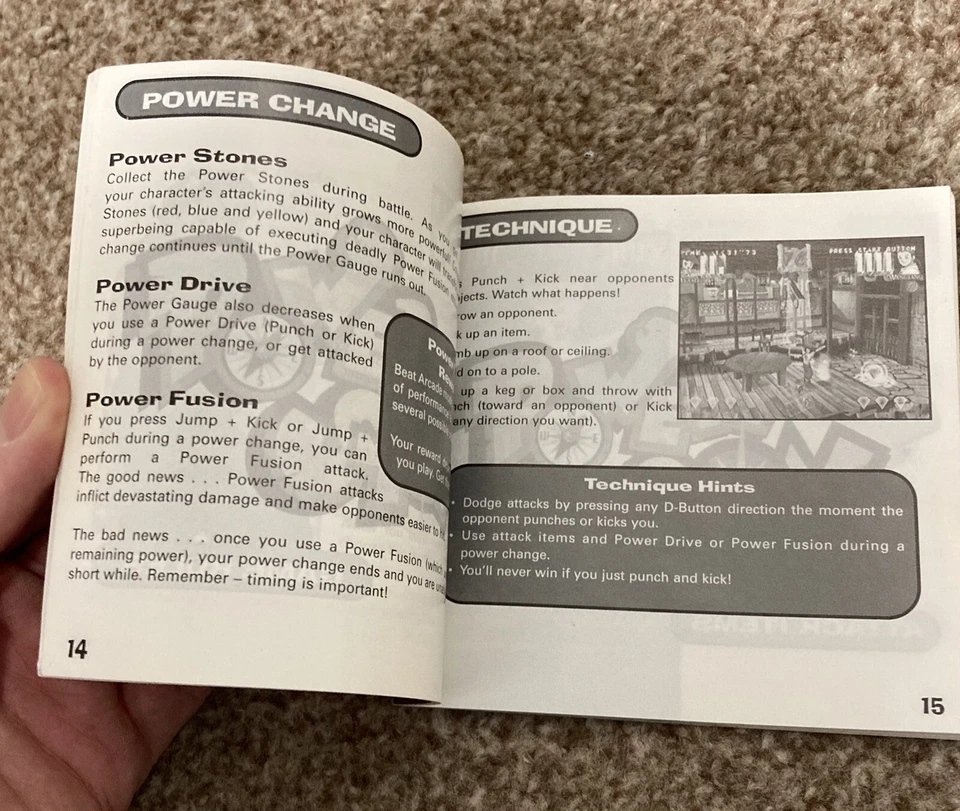Power Stone - Sega Dreamcast (PAL) - Manual Only - Image 3 of 3