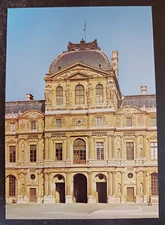 postcard PARIS Pavillon de l'Horloge du Louvre art unposted France