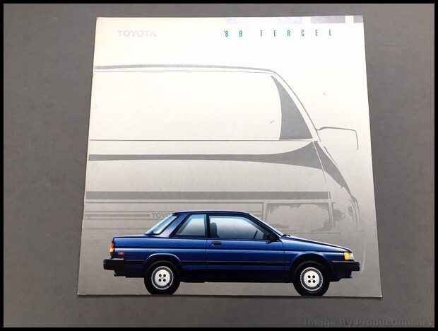 【超レア・社内資料・希少】ATHLETE ESTATE セールスマニュアル 1989 Toyota Tercel 12-page Vintage Car Sales Brochure Catalog - EZ