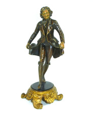 Bronzefigur Mozart um 1860 Bronze