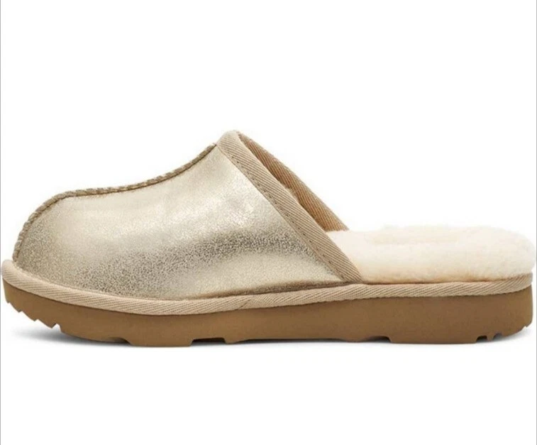 Pantofola foderata in pelliccia sintetica UGG nuova con etichette taglia 11