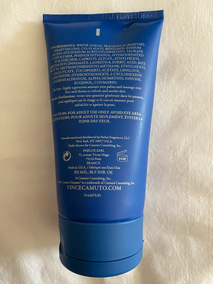 VINCE CAMUTO HOMME para hombres BÁLSAMO DESPUÉS DEL AFEITADO 5,0 oz 150 ml NUEVO EN CAJA Foto 2 de 4