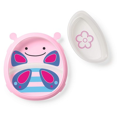 Sealed  Skip Hop Zoo Smart Serve Plate & Bowl- Butterfly
